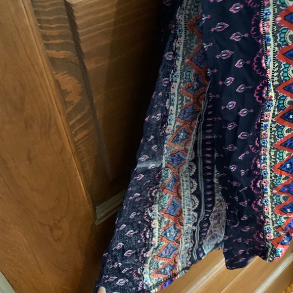 Miaopa print maxi dress with side slits size medium. GUC - Picture 7 of 15